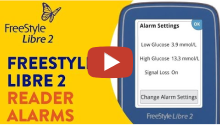 FreeStyle Libre 2 reader alarms